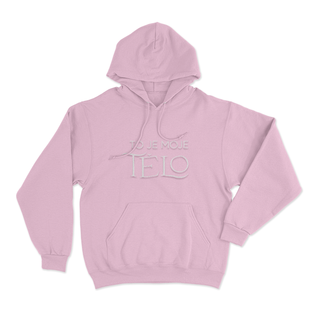 To Je Moje Tělo Unisex Hoodie Pink To Je Moje Telo Unisex Hoodie Pink