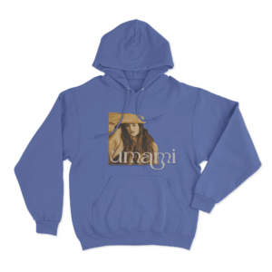Umami Portrait Unisex Hoodie Blue